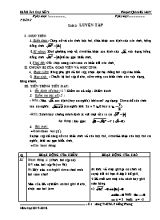 Giáo án Đại số Lớp 9 - Tiết 3 Luyện tập - Năm học 2017-2018 - Phạm Quang Huy